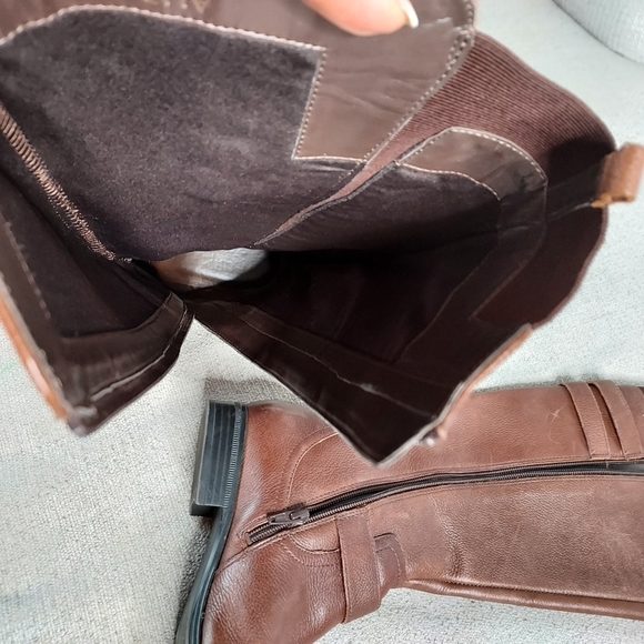 Naturalizer Jesse Riding Knee High Boots Cognoc Brown Size 8 - Picture 16 of 16